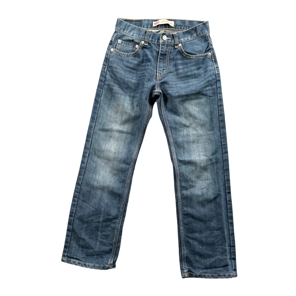 Levi's 505 Regular Fit Jeans Boys 12 Reg W26 L26 Blue Straight Denim